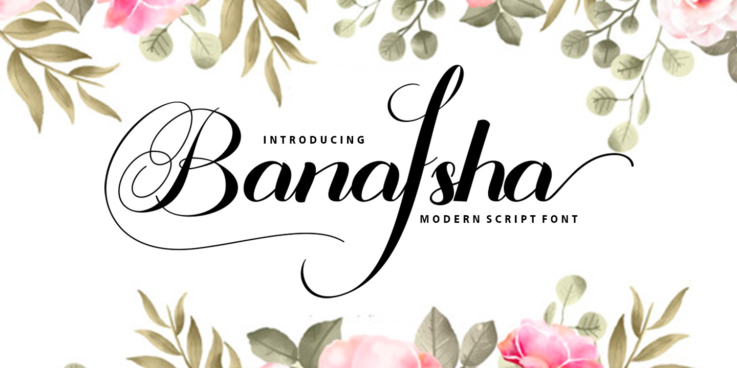 Шрифт Banafsha Script